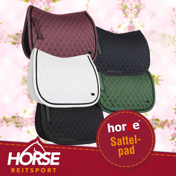 Horze Noir Dressurschabracke mit Glänzenden Perlen