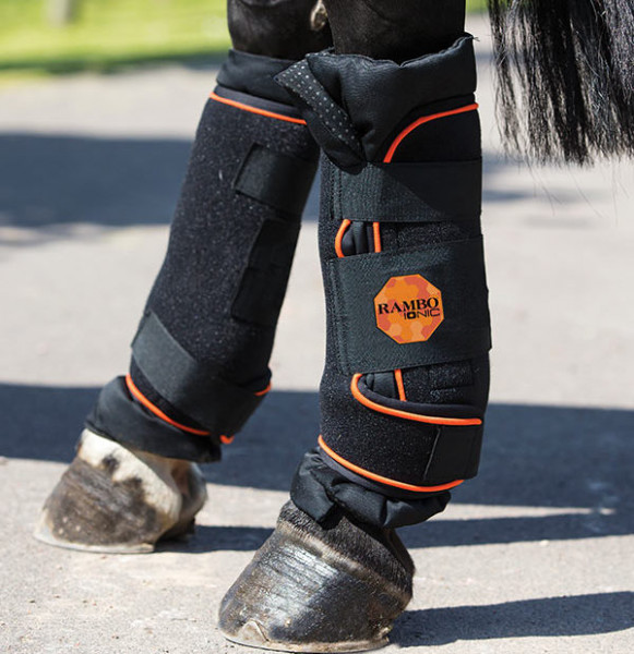 Horseware Rambo Ionic Stable Boots black/orange