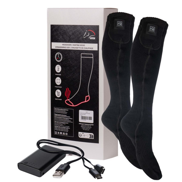 HKM Heizsocken Keep Warm inklusive Powerbank