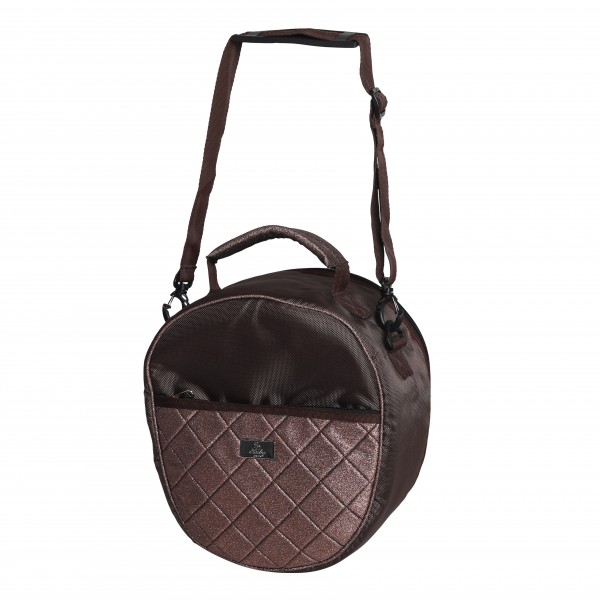 SD Design Helmtasche Hollywood Glamorous Dazzling Chocloate