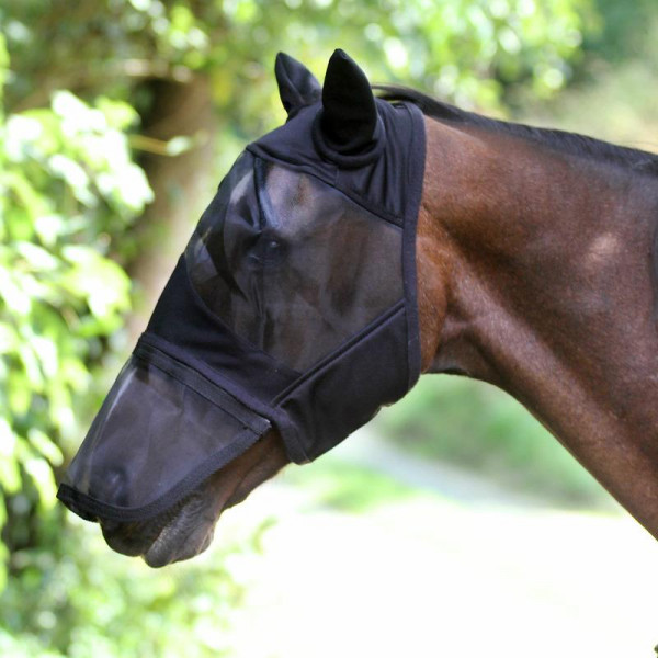 Euroriding Fliegenmaske Comfort mit Ohren Zipper Nase