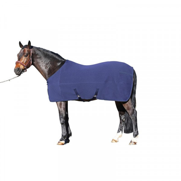 Euroriding Abschwitzdecke Thermo Manager mit Kreuzbegurtung blau