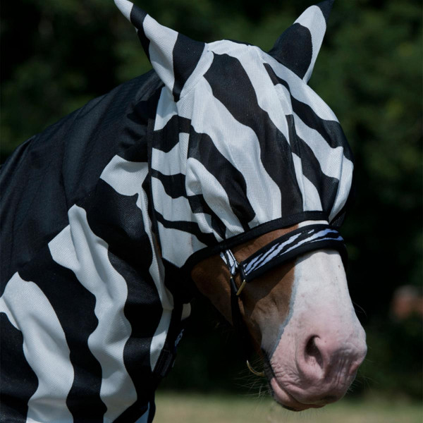 Bucas Buzz Off Fliegen Maske Zebra