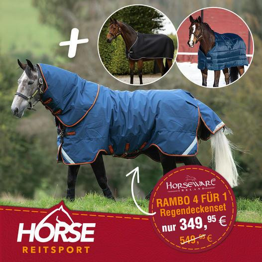 Horseware Rambo Tech Duo Bundle 50g + 100g + Airmax Liner Denim