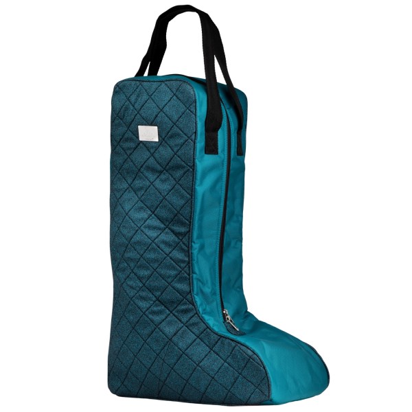 SD Design Stiefeltasche Hollywood Glamorous Blue Lagoon Glitter