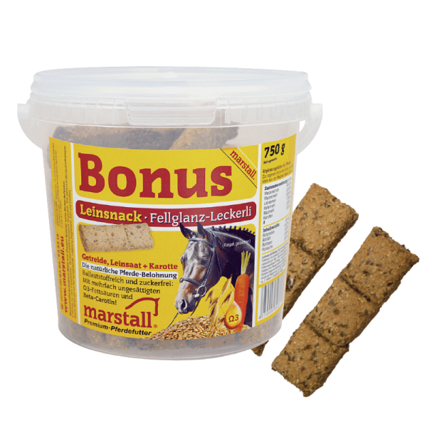 Marstall Bonus Leinsnack Fellglanz Leckerli