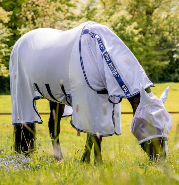 Horseware Amigo Bug Buster Lavender/Atlantic Blue & Ivory