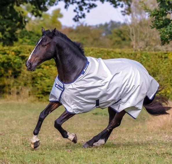 Bucas Irish Turnout 50 g High Neck Horse Rug - Black/Gold