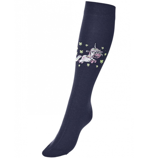 Busse Kinder Reitsocken EINHORN II navy