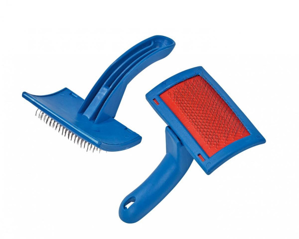 Klettverschlussbürste blau