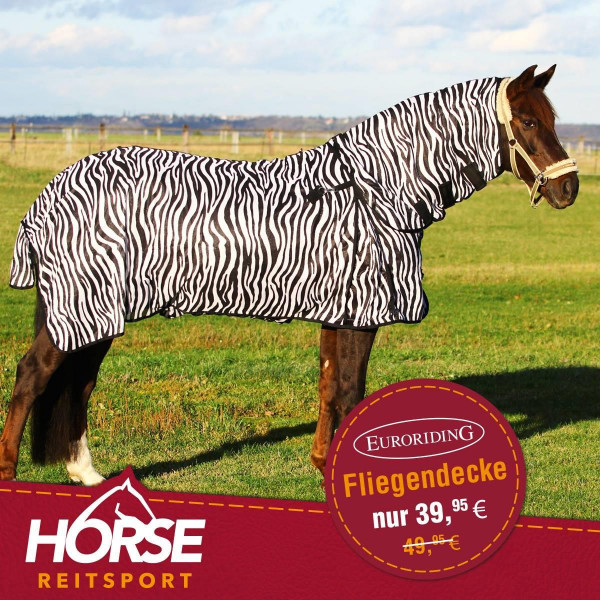 Euroriding Fliegendecke Zebra
