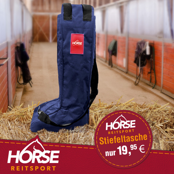 Horse Reitsport Stiefeltasche in blau