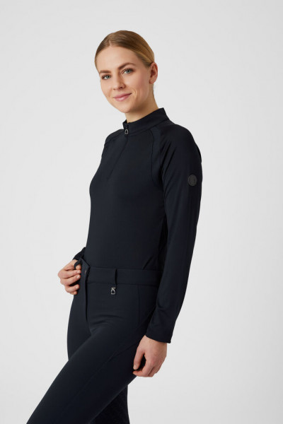 Horze Mia Damen Trainingsshirt mit langen Ärmeln und Mesh-Einsätzen