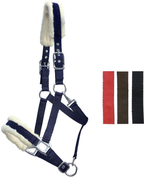 Euroriding Halfter Plüsch Nylon