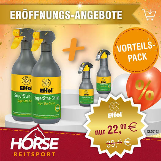 Effol SuperStar-Shine VORTEILSPACK (2x750ml + 2x125 ml GRATIS)