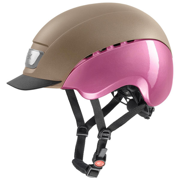 Uvex Reithelm Elexxion Pro ltd. champagner-pink